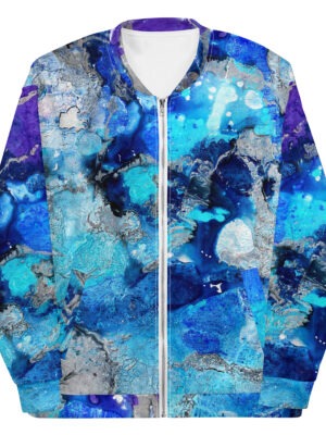 Unisex-bomber-jacket-Wearable Art Happiness is a bubble